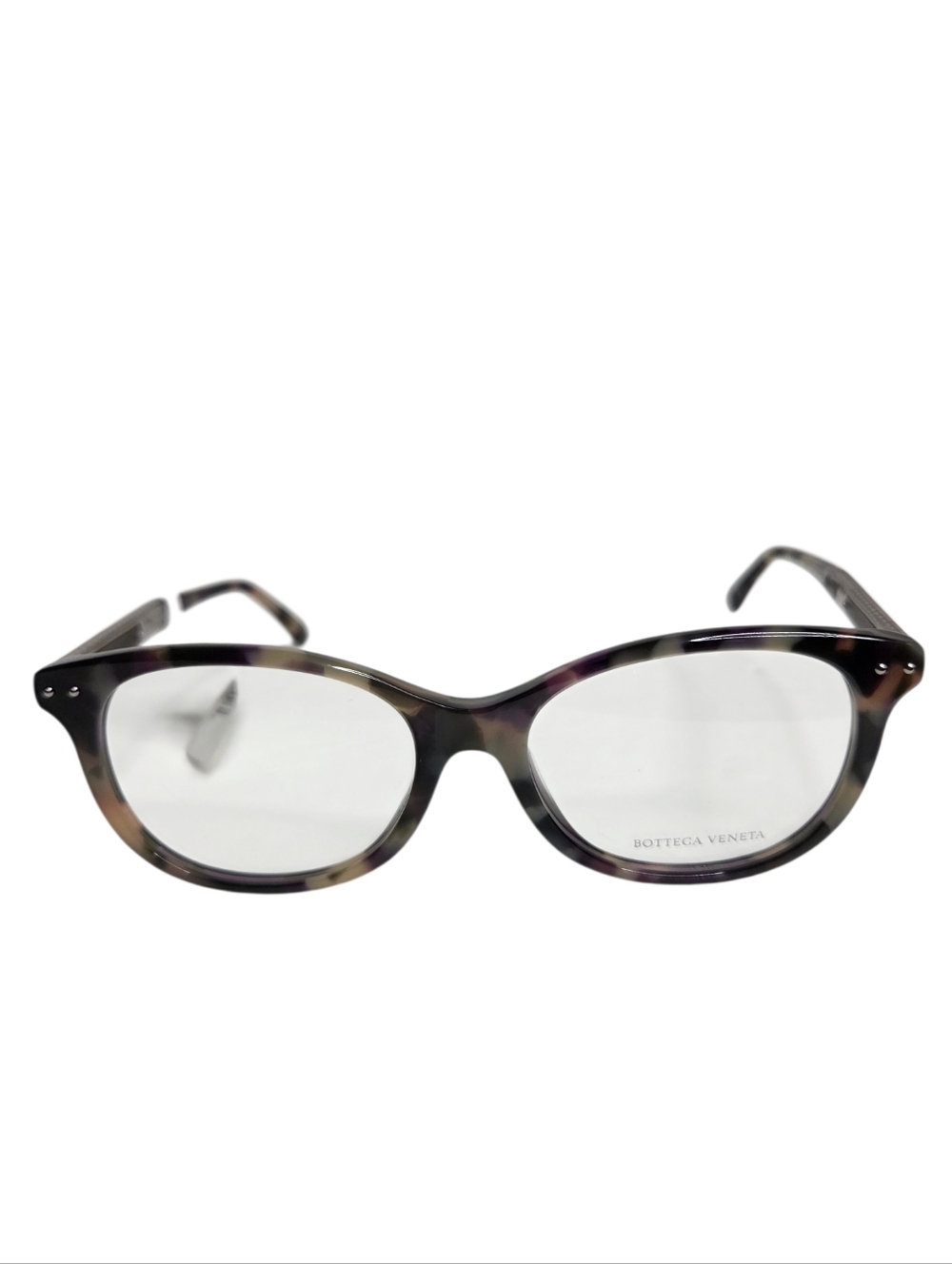 Bottega Veneta Tortoise Shell Round Optical EyeGlasses
